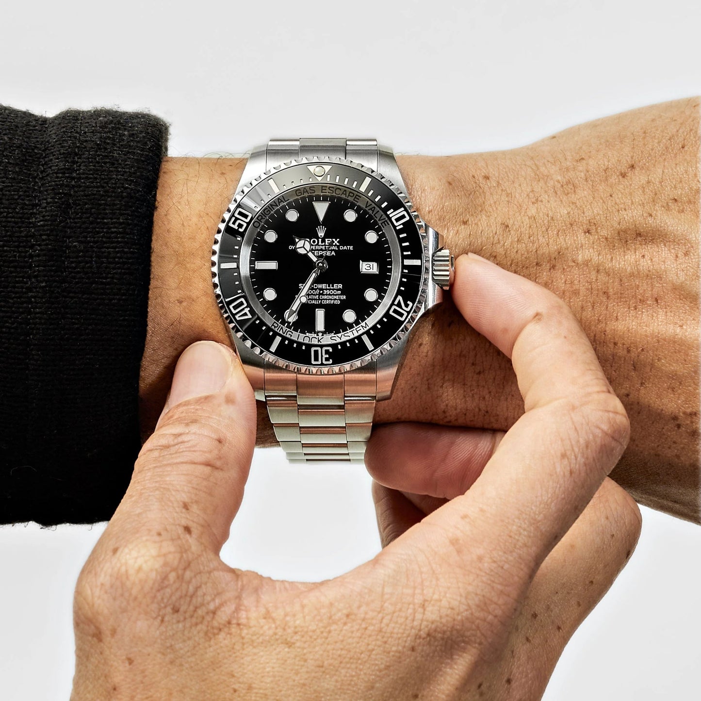 Rolex Deepsea Sea-Dweller Stainless Steel Black Dial - Master Copy