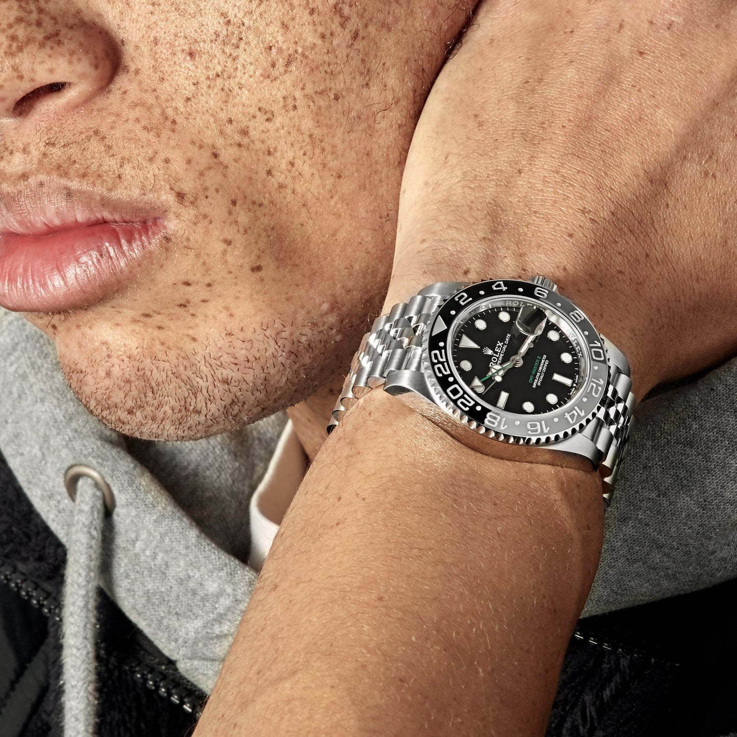 Rolex GMT-Master II 'Bruce Wayne' Stainless Steel Black Dial Jubilee (2024) - Master Copy
