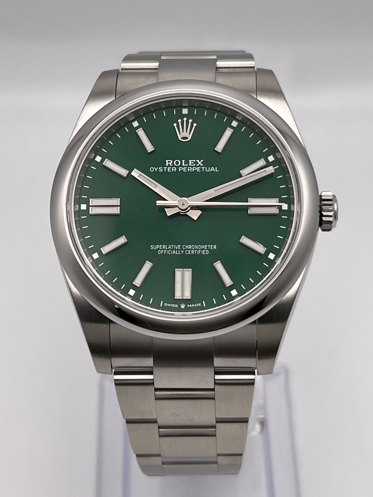 Rolex Oyster Perpetual Stainless Steel Green Dial - Master Copy