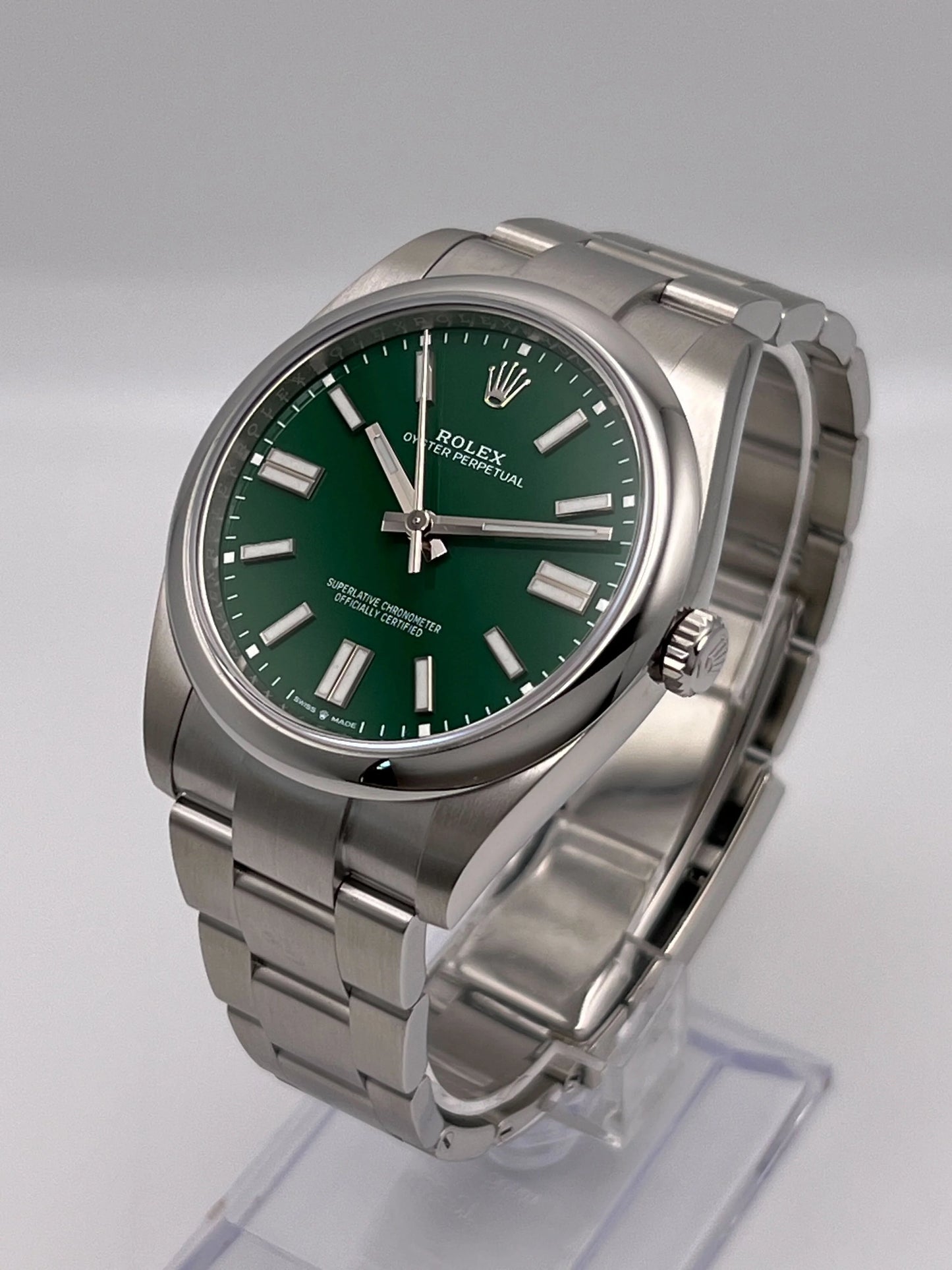 Rolex Oyster Perpetual Stainless Steel Green Dial - Master Copy