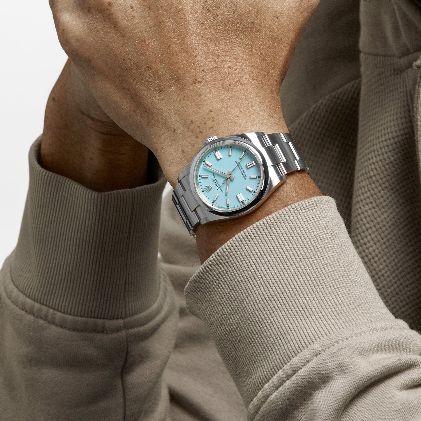 Rolex Oyster Perpetual Stainless Steel "Tiffany Blue" Turquoise Dial - Master Copy