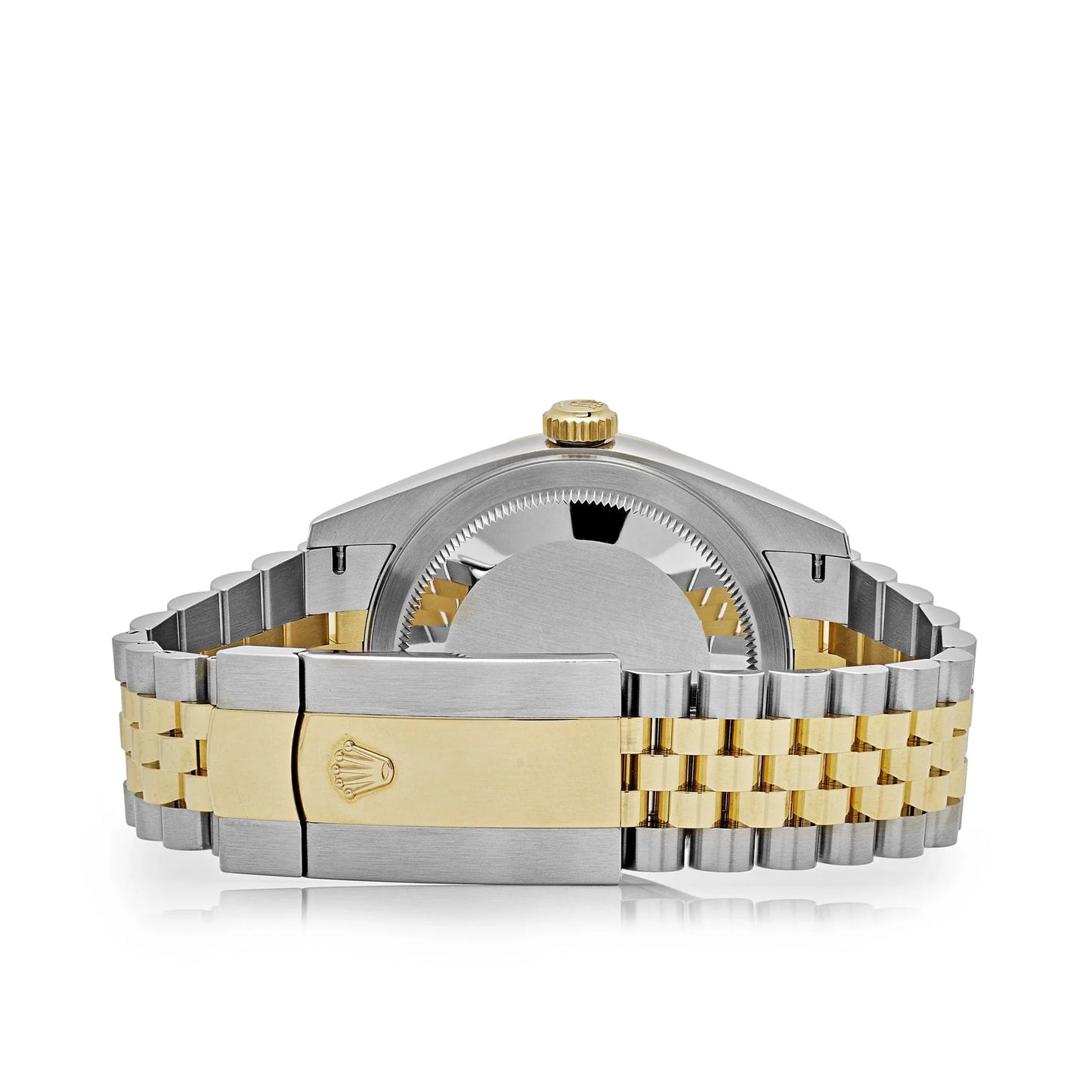 Rolex Sky-Dweller Stainless Steel Yellow Gold Jubilee Black Dial - Master Copy