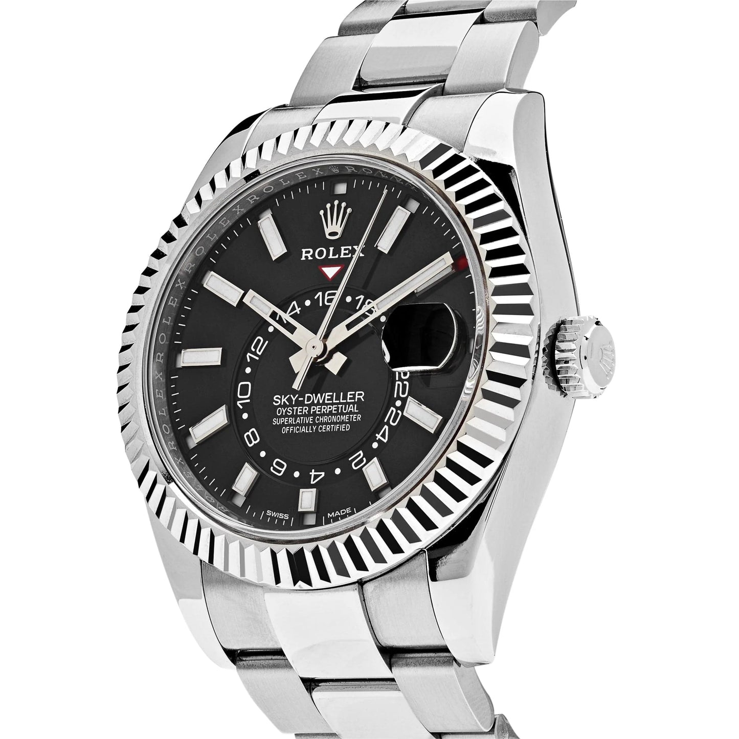 Rolex Sky-Dweller Stainless Steel Black Dial - Master Copy