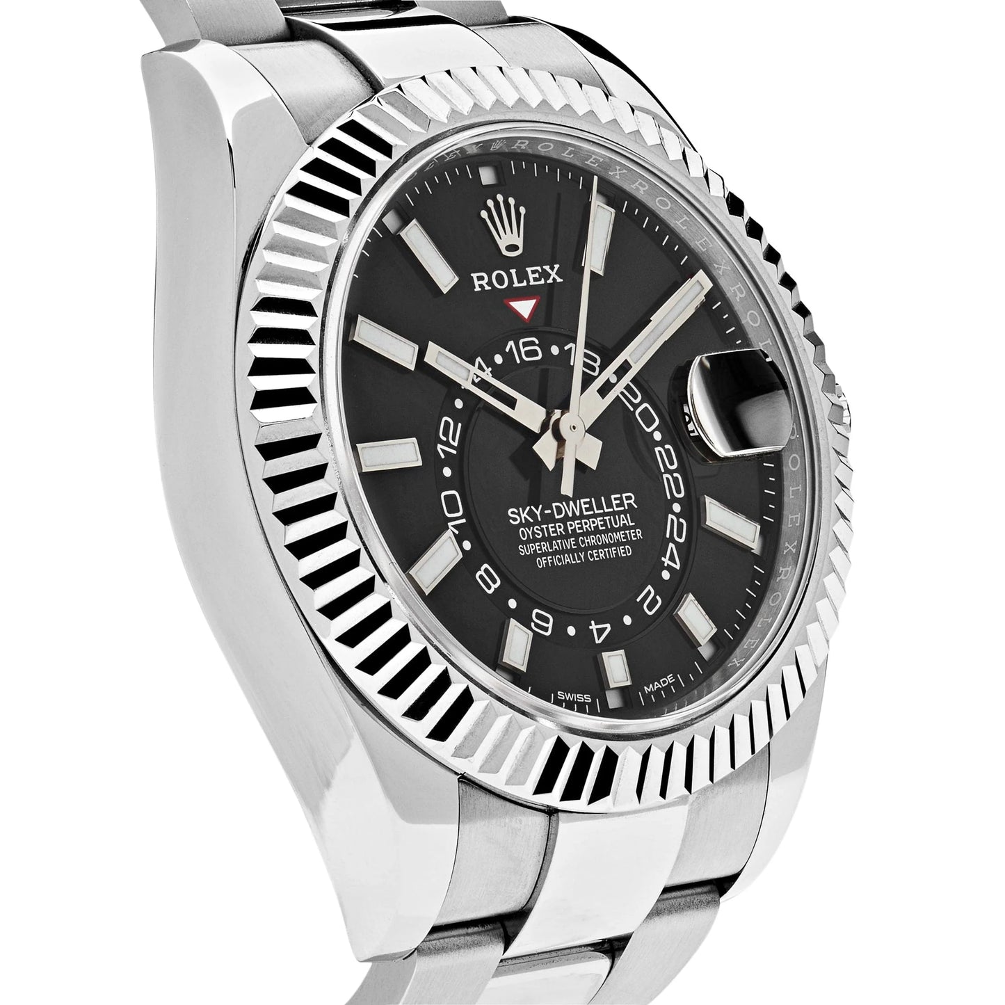 Rolex Sky-Dweller Stainless Steel Black Dial - Master Copy