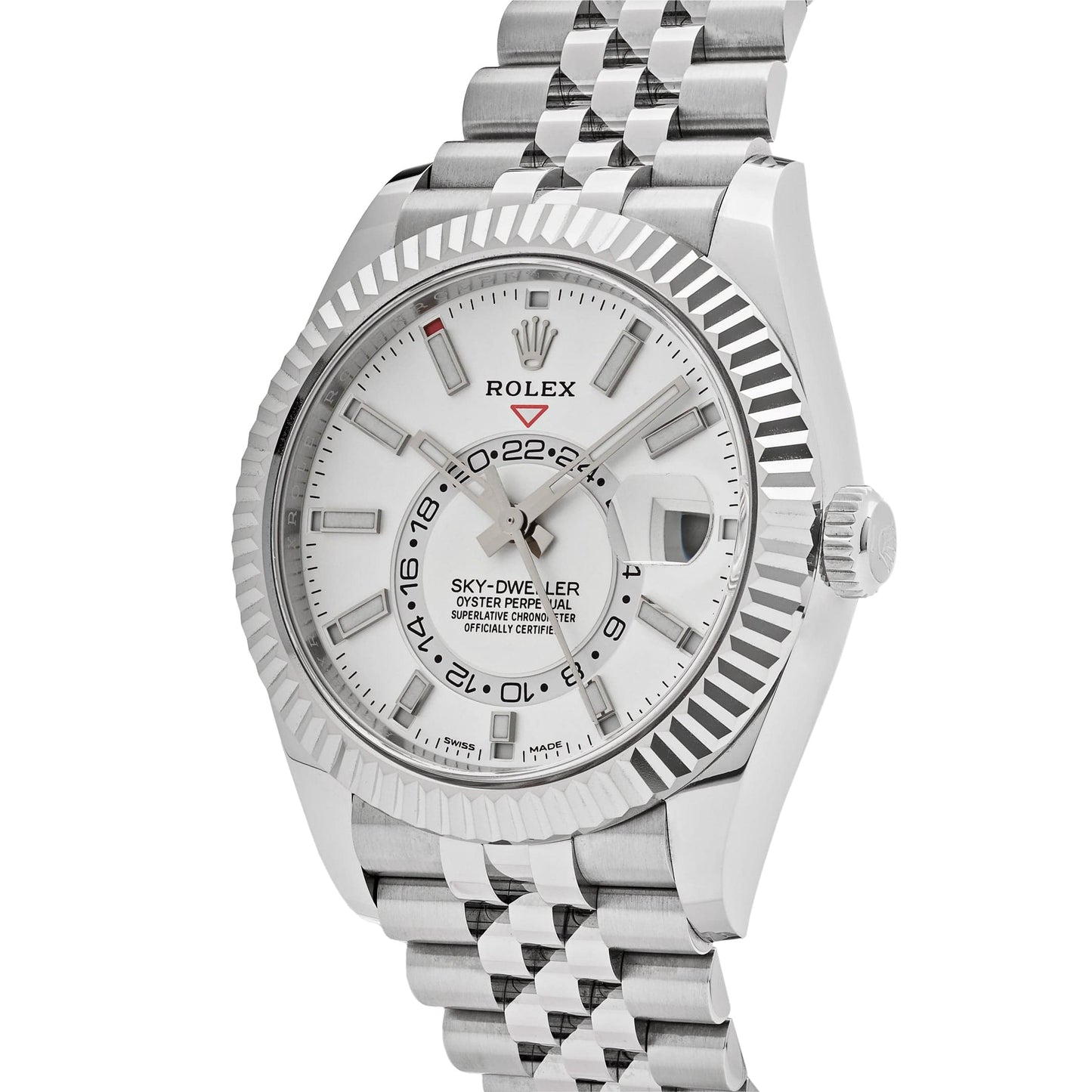 Rolex Sky-Dweller Stainless Steel White Dial Jubilee - Master Copy