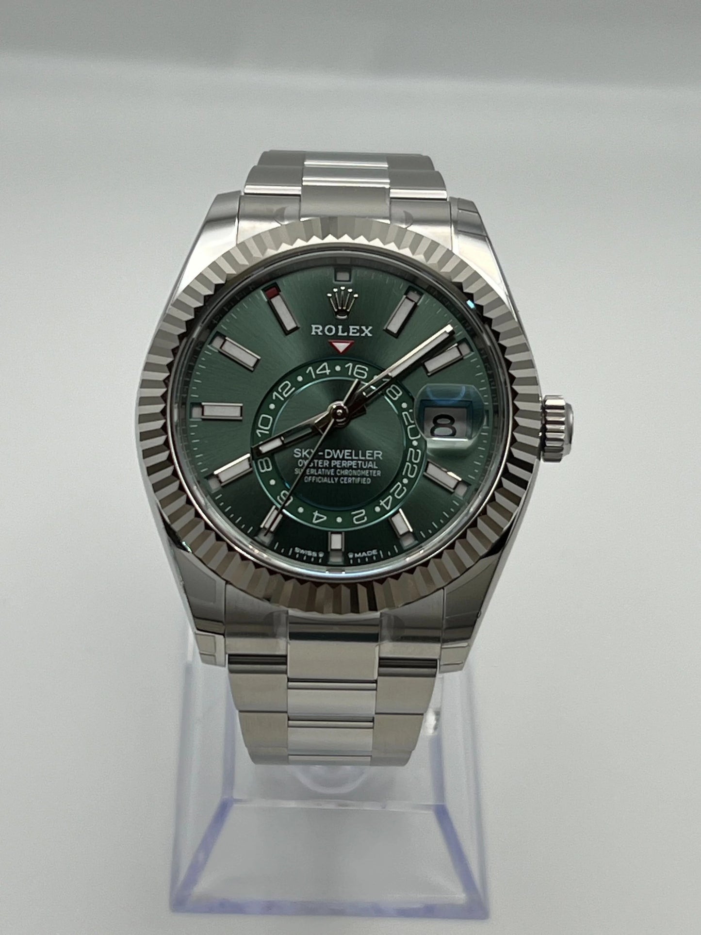 Rolex Sky-Dweller Stainless Steel Green Dial - Master Copy