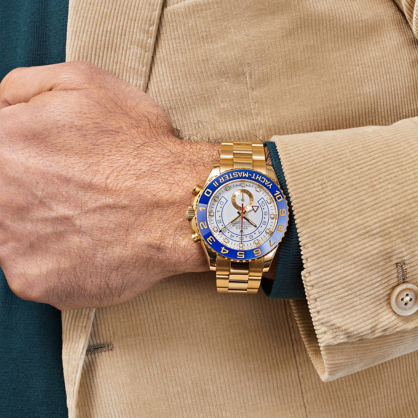 Rolex Yacht-Master II Yellow Gold White Dial - Master Copy