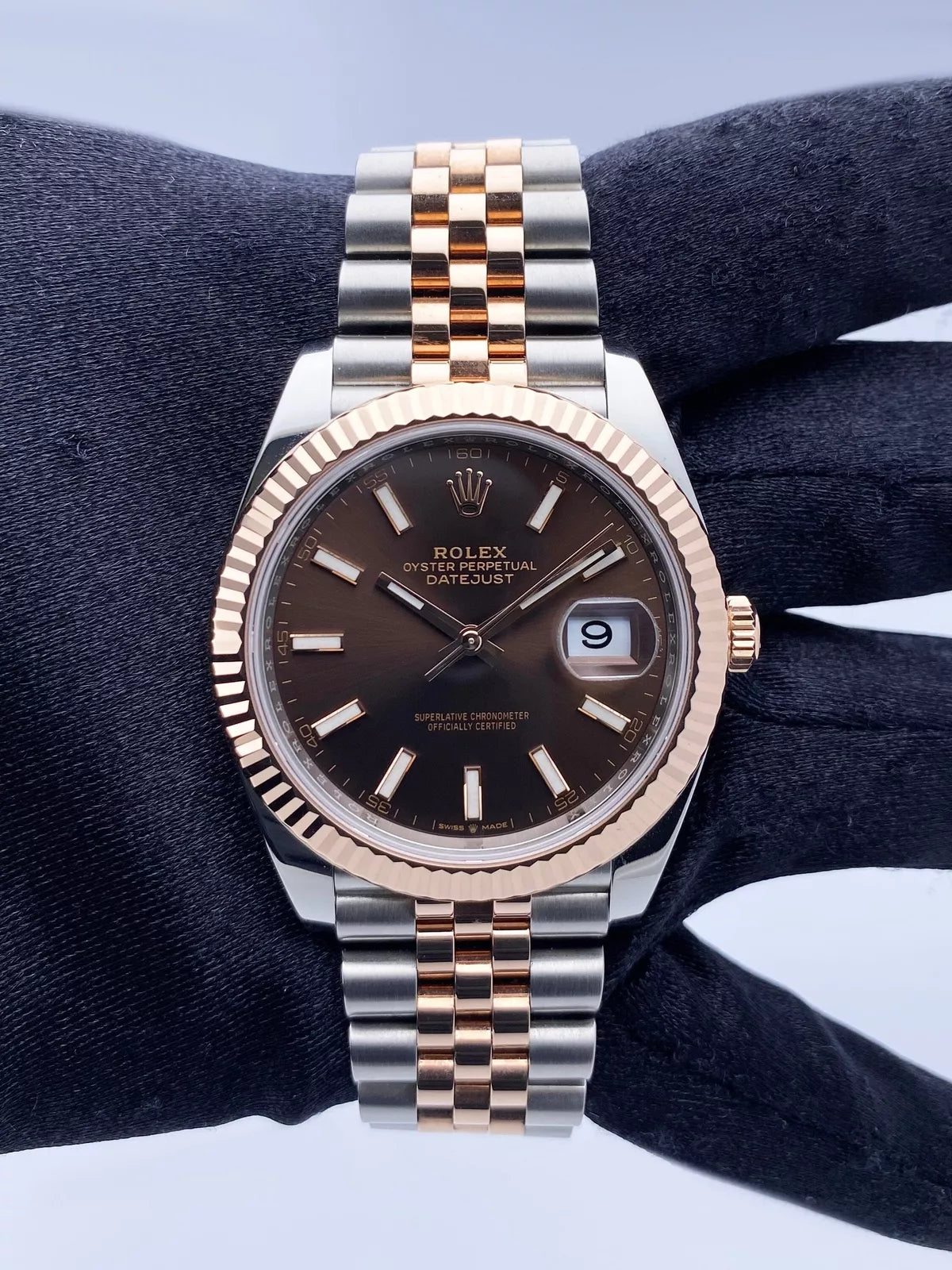 Rolex Datejust 41 Chocolate Dial Rose Gold - Master Copy