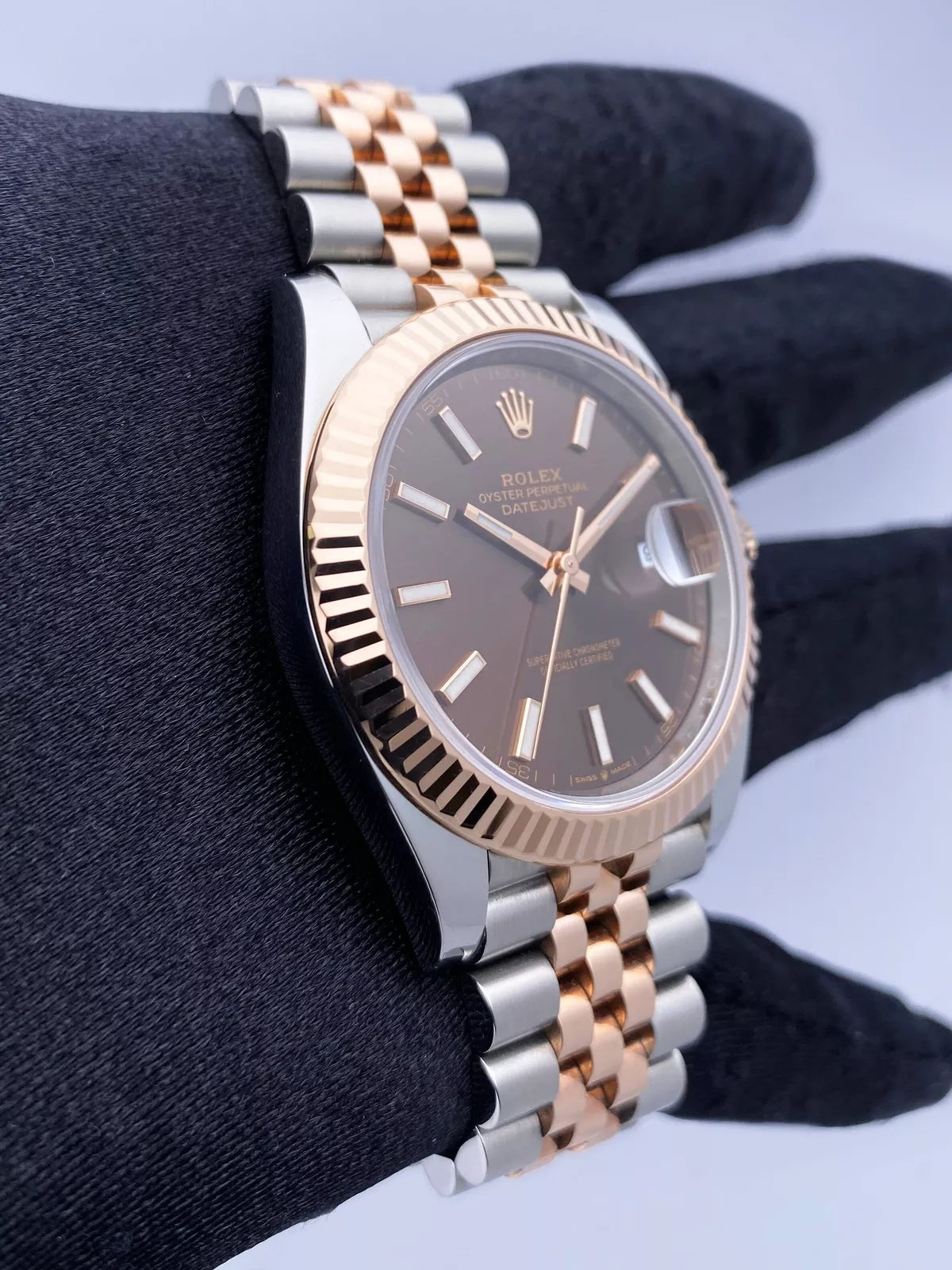 Rolex Datejust 41 Chocolate Dial Rose Gold - Master Copy