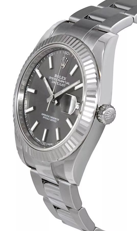 Rolex Datejust 41 Oyster Bracelet Grey Dial - Master Copy