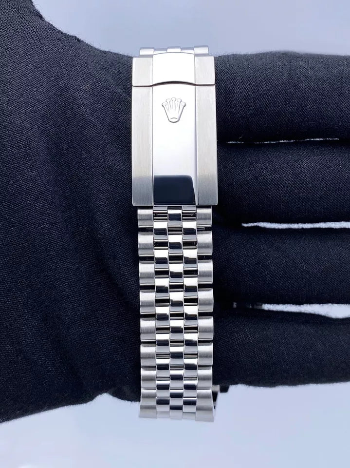 Rolex Datejust 41 Steel Black Index Dial Smooth Jubilee Automatic Watch - Master Copy