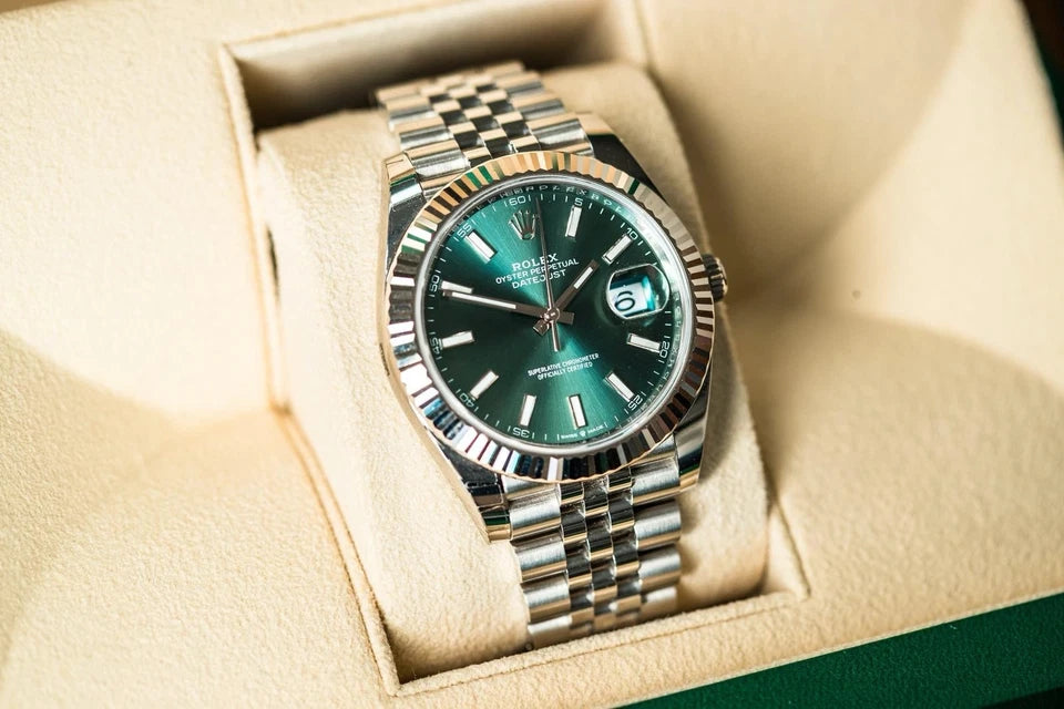 Rolex Datejust Mint Green Dial 2022 Jubilee - Master Copy