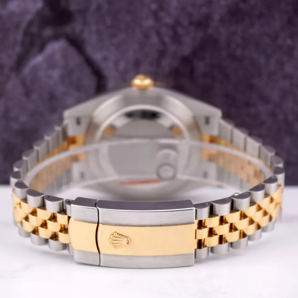 Rolex Datejust Yellow Gold & Steel Watch Fluted Jubilee - Master Copy