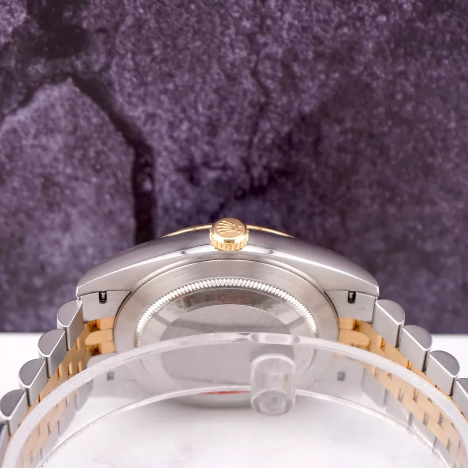 Rolex Datejust Yellow Gold & Steel Watch Fluted Jubilee - Master Copy