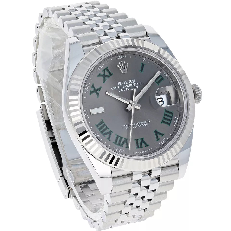 Rolex Oyster Datejust II Jubilee Steel Slate Roman Wimbledon 41 mm - Master Copy