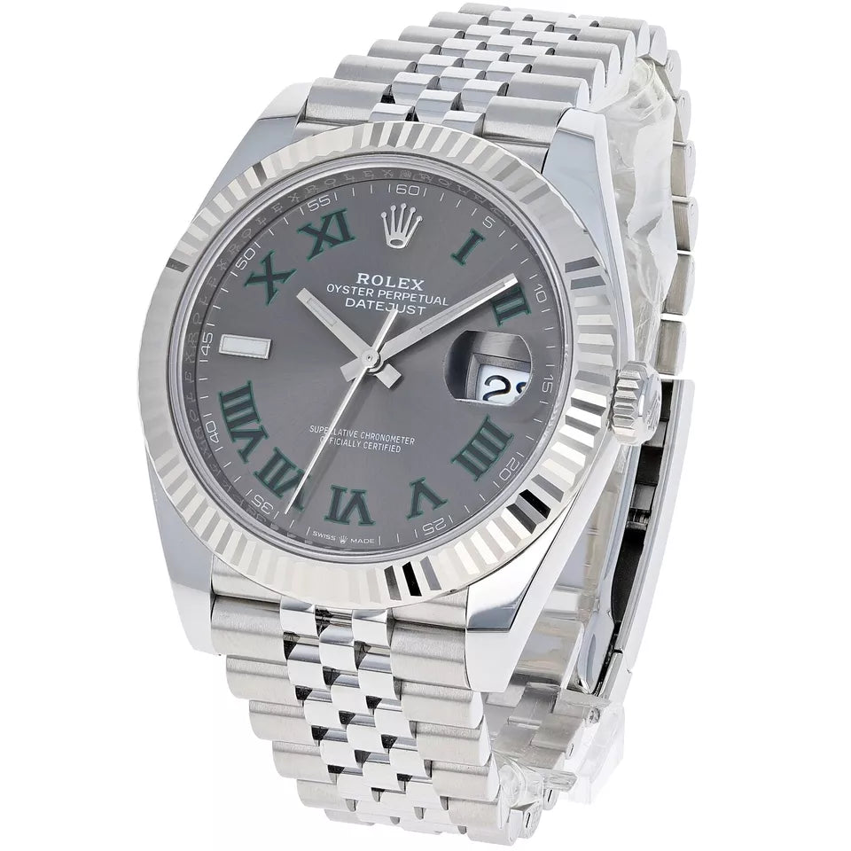 Rolex Oyster Datejust II Jubilee Steel Slate Roman Wimbledon 41 mm - Master Copy