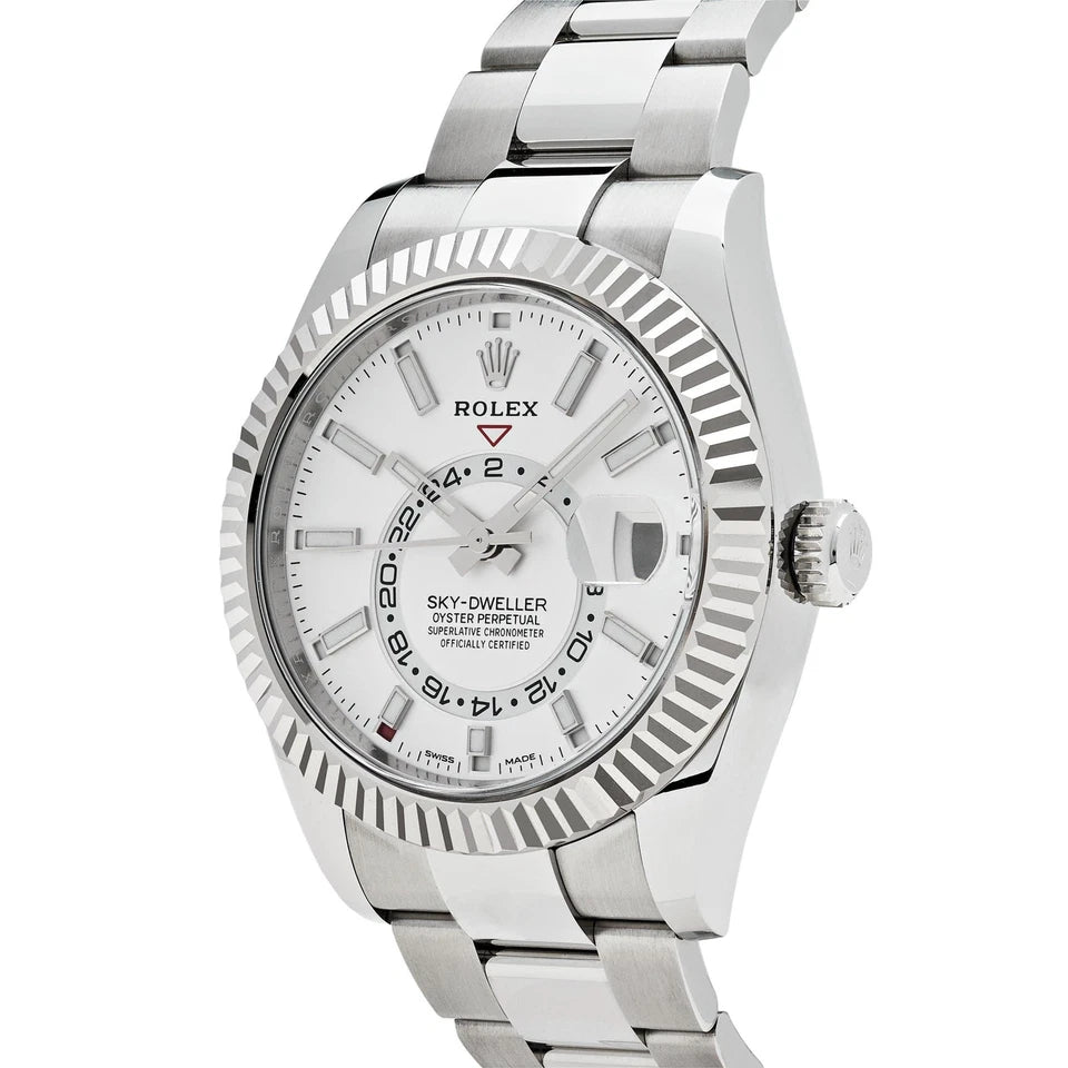 Rolex Sky-Dweller Stainless Steel White Dial - Master Copy