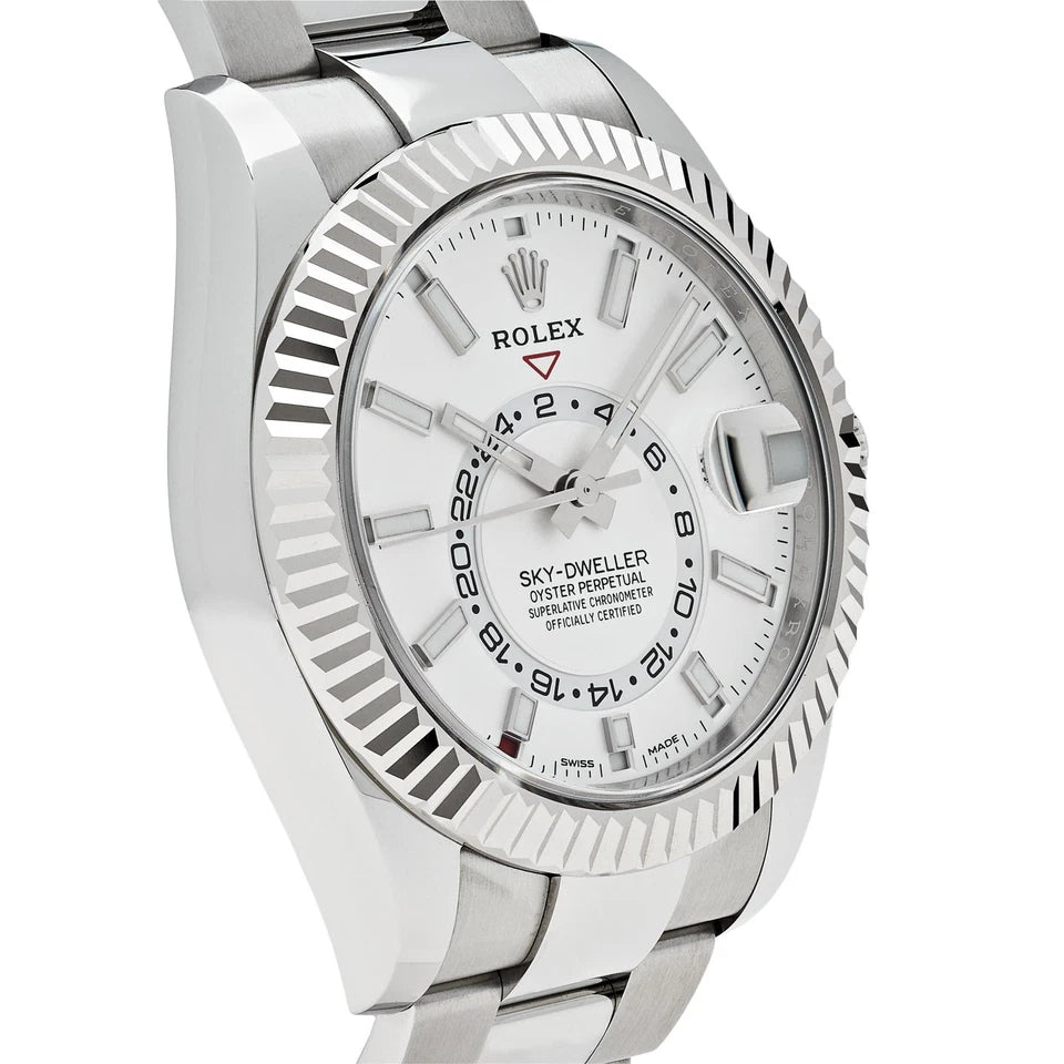 Rolex Sky-Dweller Stainless Steel White Dial - Master Copy