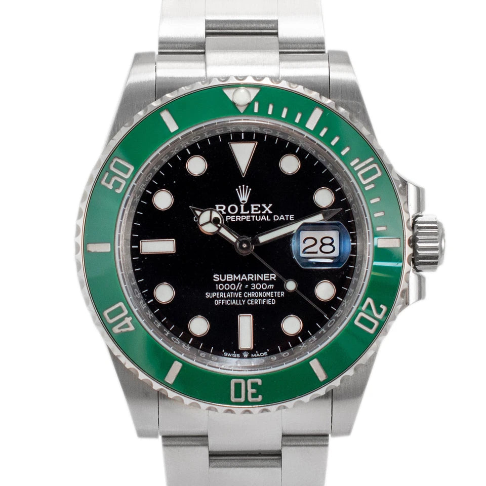 Rolex Submariner Starbucks Green Bezel Stainless Steel Watch - Master Copy