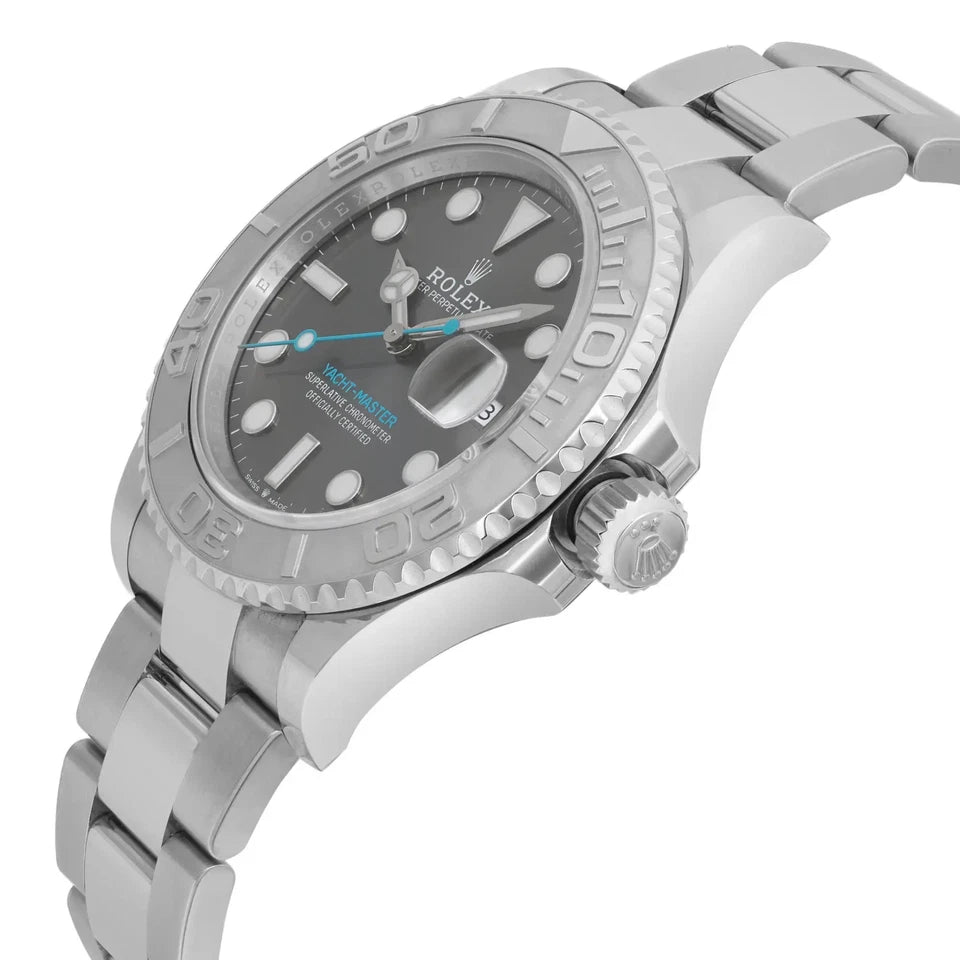 Rolex Yacht - Master Steel Platinum Rhodium Dial Automatic Watch - Master Copy
