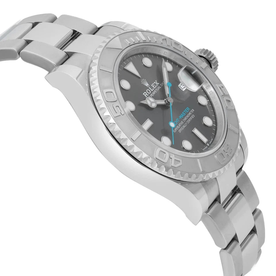 Rolex Yacht - Master Steel Platinum Rhodium Dial Automatic Watch - Master Copy