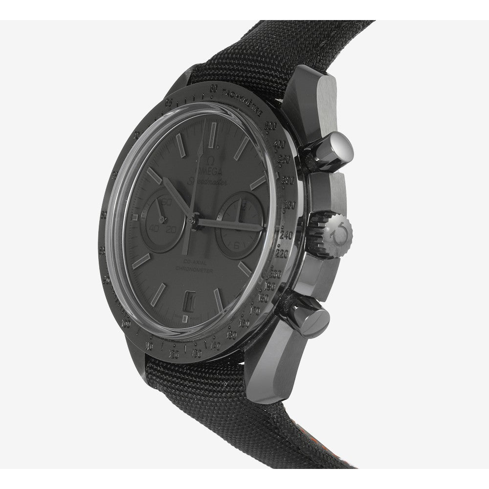 Omega Dark Side of the Moon Co-Axial Chronometer Chronograph Speedmaster in Black - Master Copy