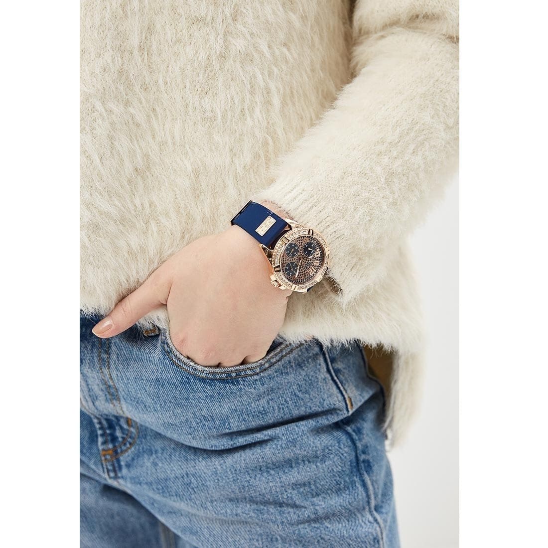 Women's Leather Analog Wrist Watch W1160L3 - Original