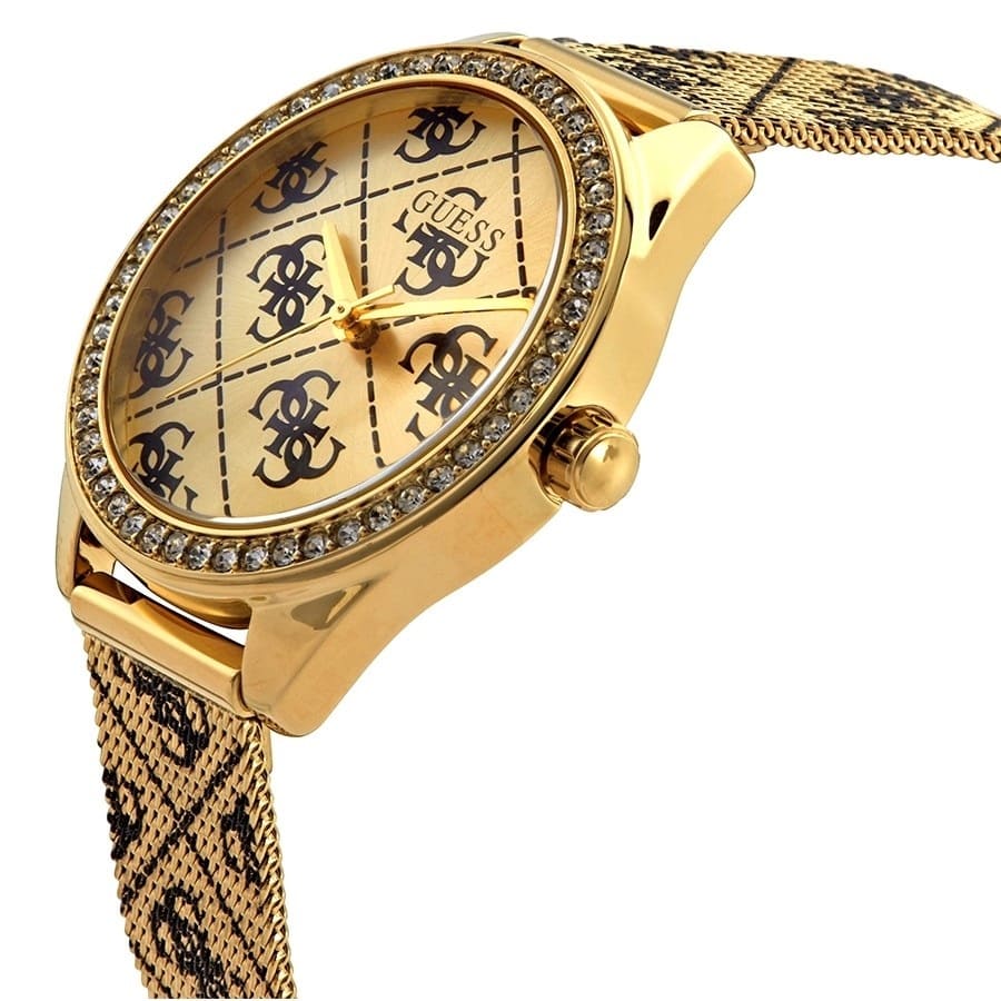 Guess Claudia Quartz Gold Dial Ladies Watch W1279L2 - Original