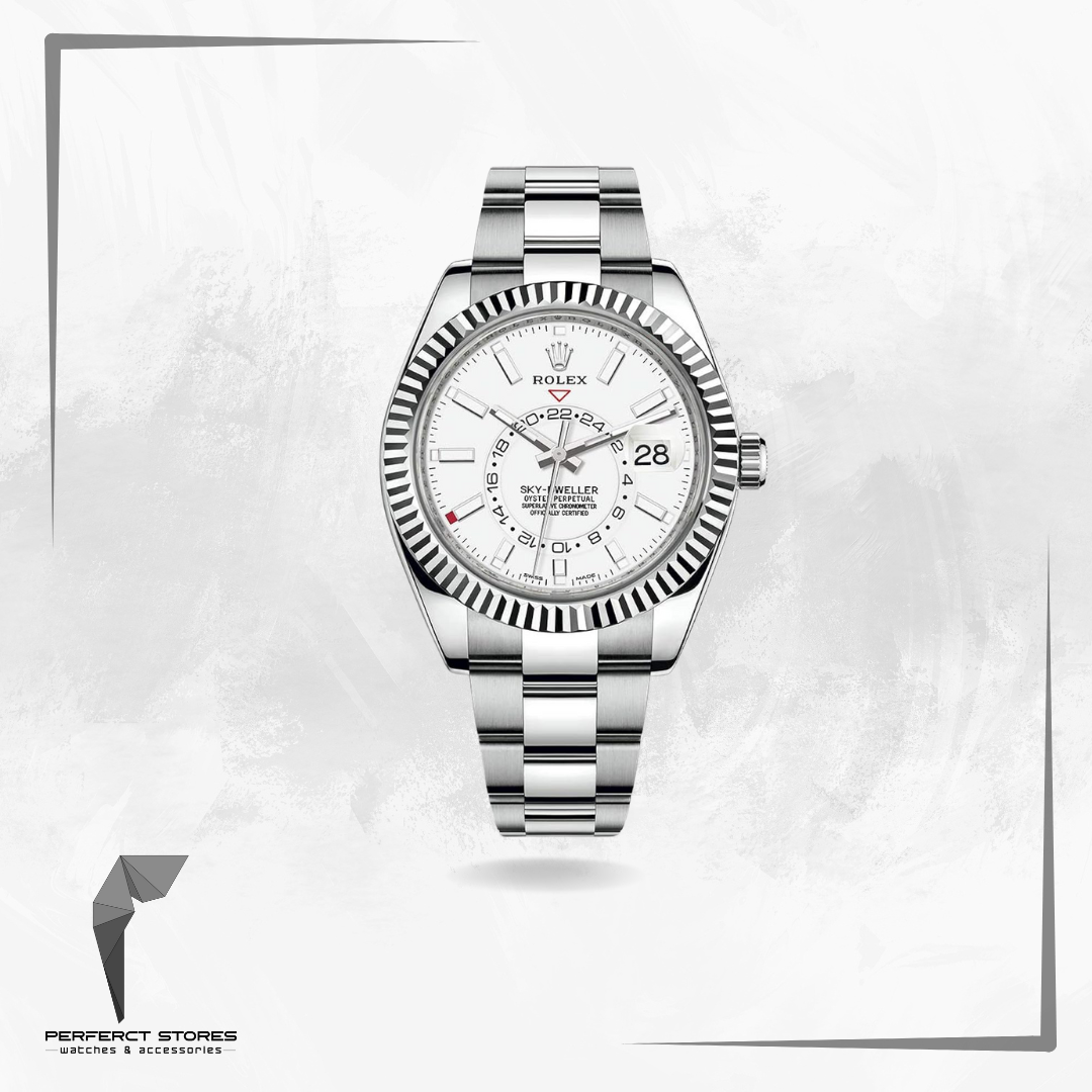 Rolex Sky-Dweller Stainless Steel White Dial -  Master Copy