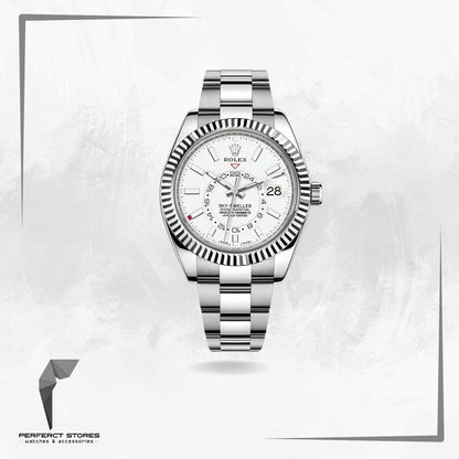 Rolex Sky-Dweller Stainless Steel White Dial -  Master Copy