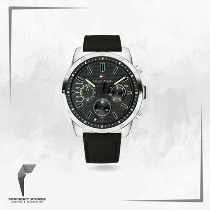 Men's Leather Chronograph Buckle Watch 1791563 - Original