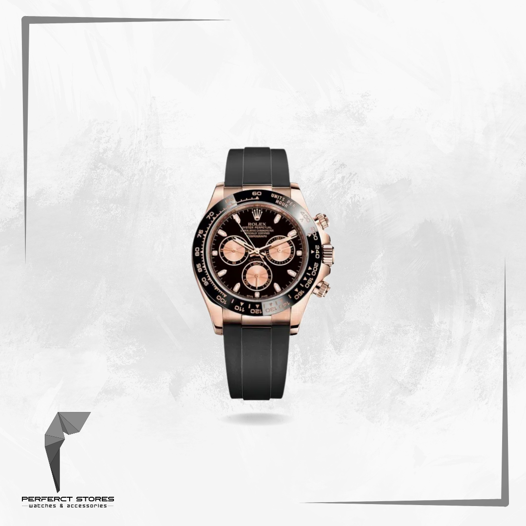 Rolex Daytona Rose Gold  Black Dial - Master Copy
