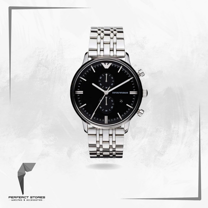 Emporio Armani Men's Chronograph Stainless Steel Watch AR0389 - Original