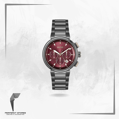 Original Hugo Boss Watch Burgandy 1514000