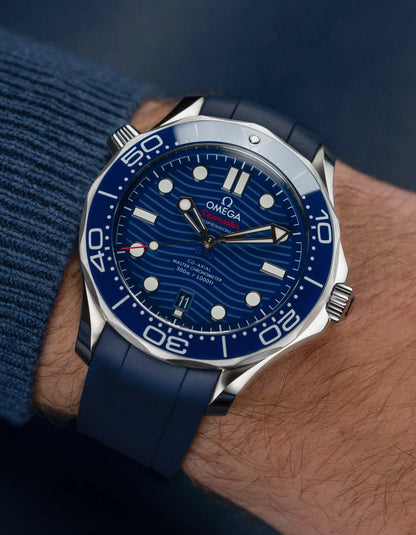 Omega Seamaster Diver 300 Co-Axil Master Chronometer Blue Dial - Master Copy