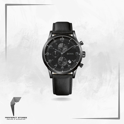 Hugo Boss 1512567 Black Leather Chronograph - Original