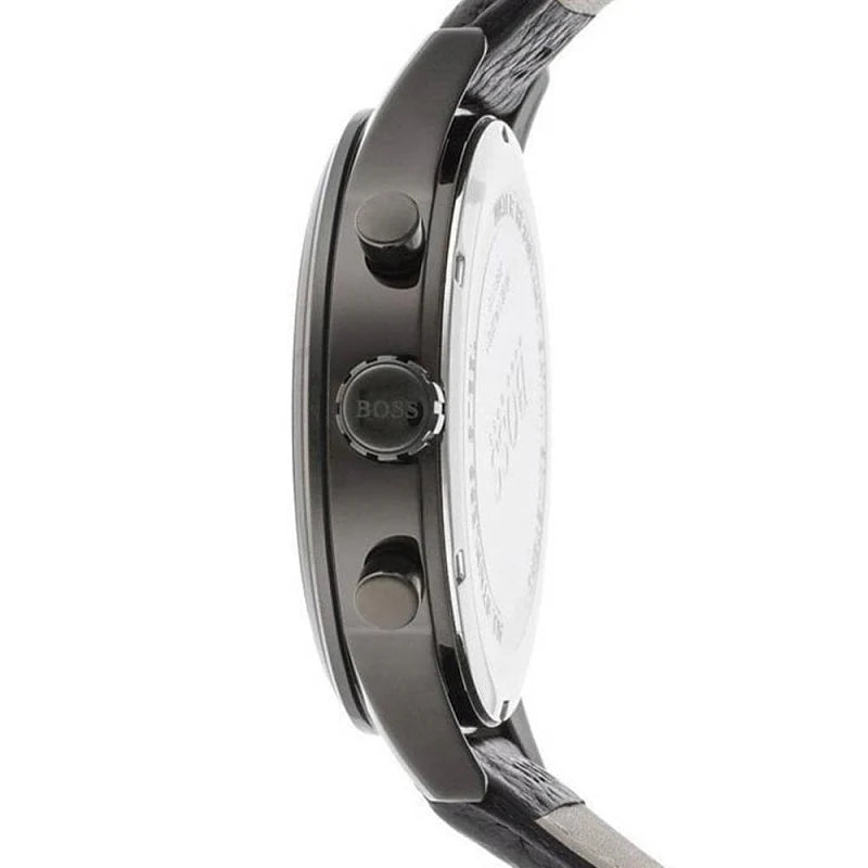 Hugo Boss 1512567 Black Leather Chronograph - Original