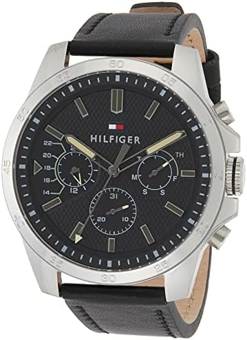 Men's Leather Chronograph Buckle Watch 1791563 - Original