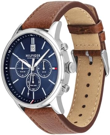 Men's Leather Strap Chronograph Wrist Watch 1791629 - original