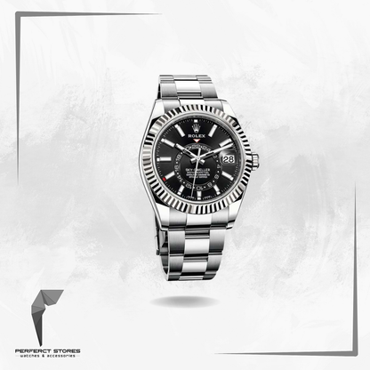 Rolex Sky-Dweller Stainless Steel Black Dial - Master Copy