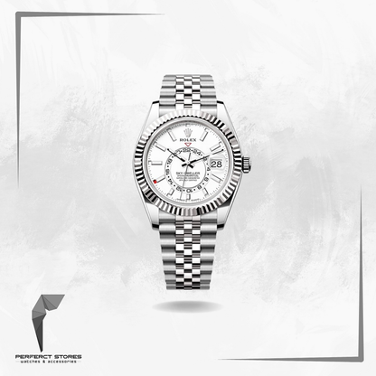 Rolex Sky-Dweller Stainless Steel White Dial Jubilee - Master Copy