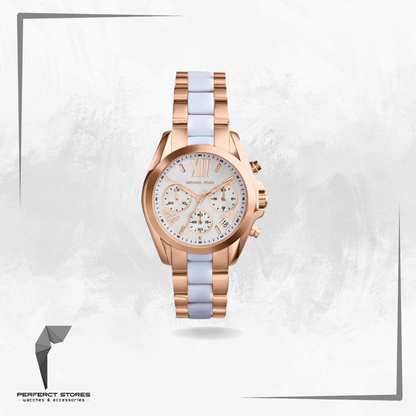 Michael Kors MK5907 Bradshaw Chronograph White Dial Ladies Watch