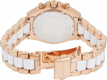 Michael Kors MK5907 Bradshaw Chronograph White Dial Ladies Watch