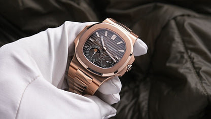 Patek Philippe Nautilus Chronograph Date Stainless Steel Rose Gold - Master Copy