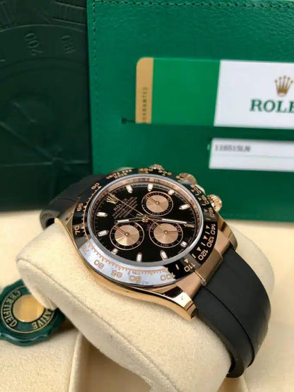 Rolex Daytona Rose Gold  Black Dial - Master Copy