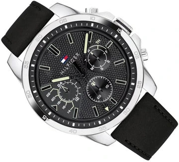 Men's Leather Chronograph Buckle Watch 1791563 - Original