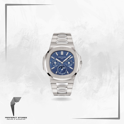 Patek Philippe Nautilus Chronograph Date Stainless Steel Blue Dial - Master Copy