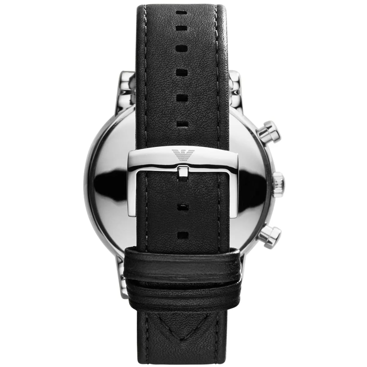 Emporio Armani Men's Chronograph Black Leather Watch AR1807 - Original