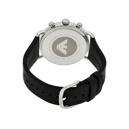 Emporio Armani Men's Chronograph Black Leather Watch AR11143 - Original