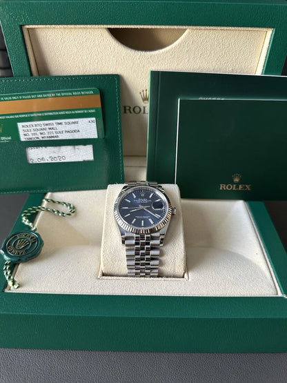 Perfect Quality Date_just Inspired by Rolex – Blue Luxury Edition